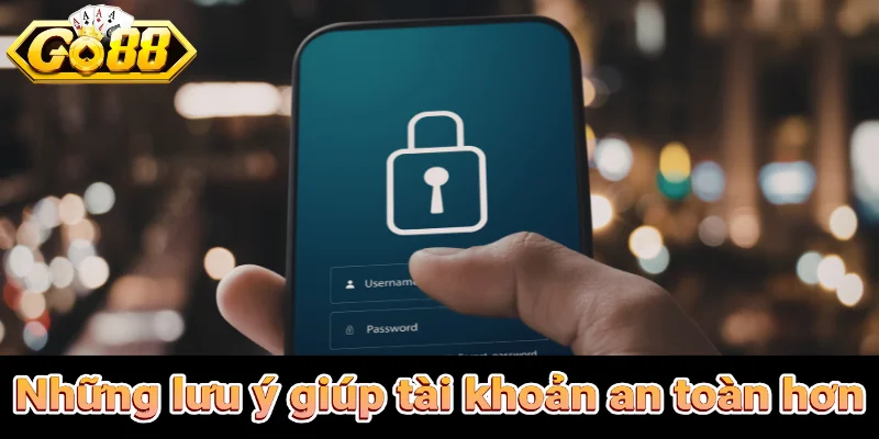 Những lưu ý giúp tài khoản an toàn hơn
