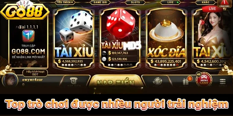 Top các game casino tại nhà cái đang hot